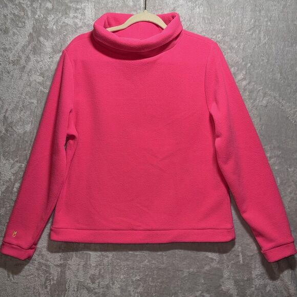 Dudley Stephens Brighton Boatneck Fleece Sweater Hot Pink Pull Over Size L - Picture 2 of 10